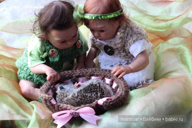 Эльфики реборн Митрошка и Матрёна