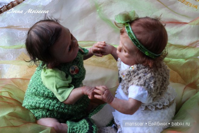 Эльфики реборн Митрошка и Матрёна