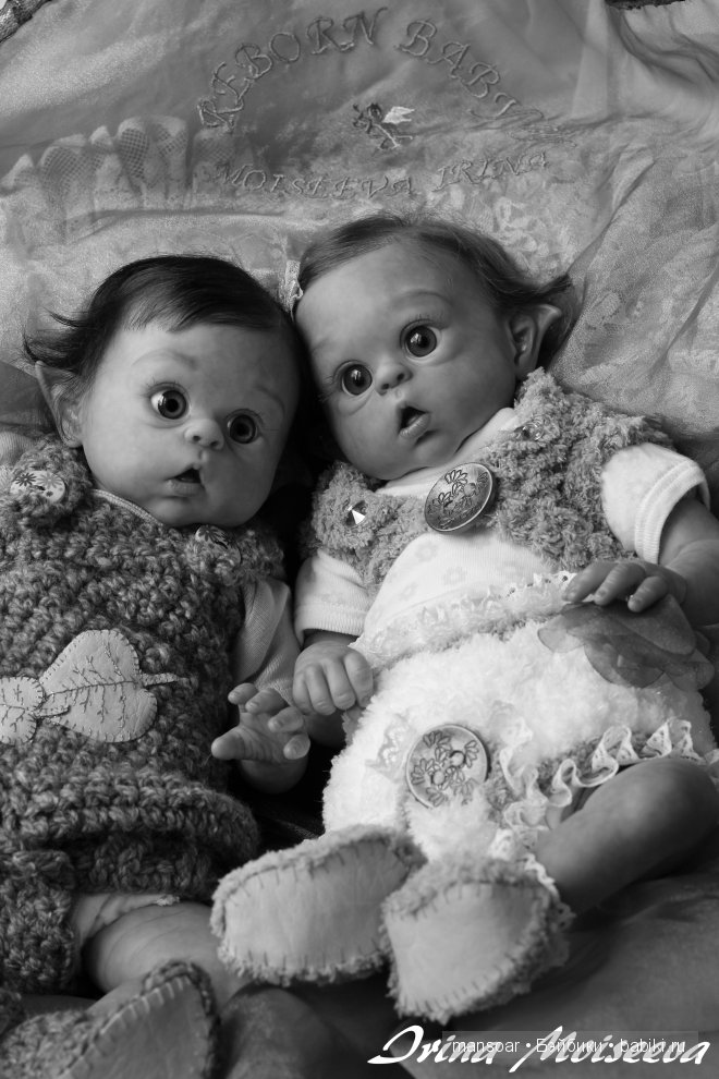 Эльфики реборн Митрошка и Матрёна