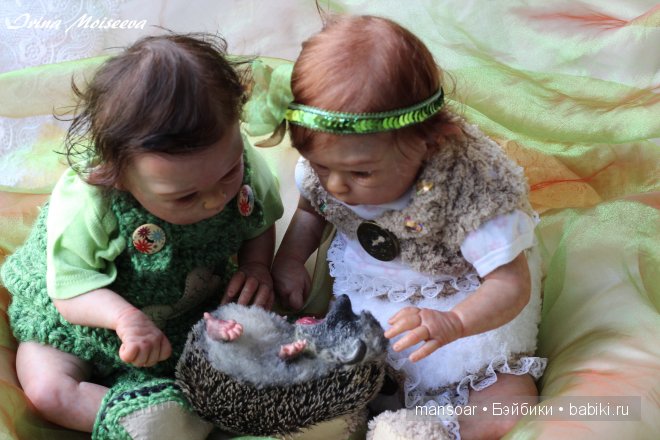 Эльфики реборн Митрошка и Матрёна