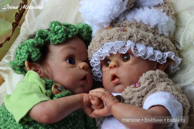 Эльфики реборн Митрошка и Матрёна