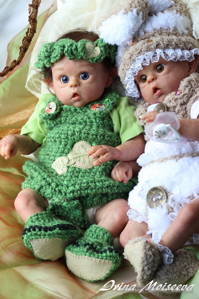 Эльфики реборн Митрошка и Матрёна