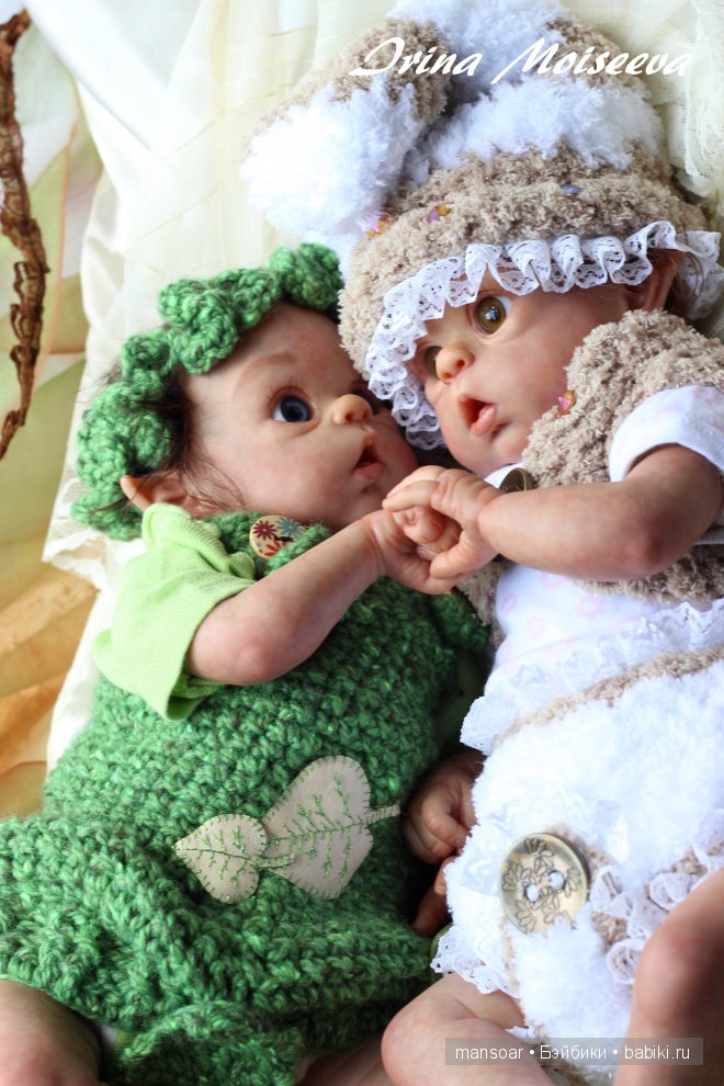 Эльфики реборн Митрошка и Матрёна