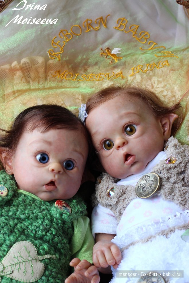 Эльфики реборн Митрошка и Матрёна