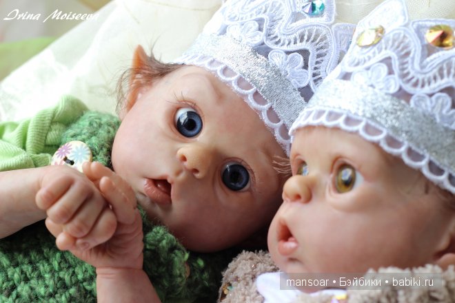 Эльфики реборн Митрошка и Матрёна