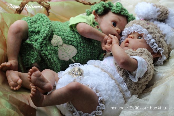 Эльфики реборн Митрошка и Матрёна