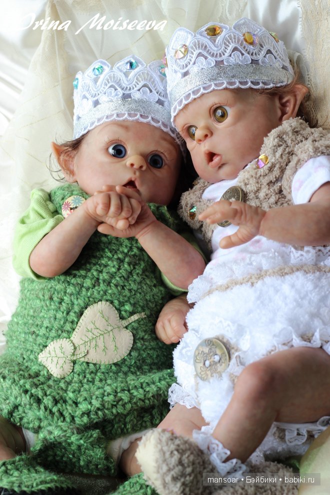 Эльфики реборн Митрошка и Матрёна