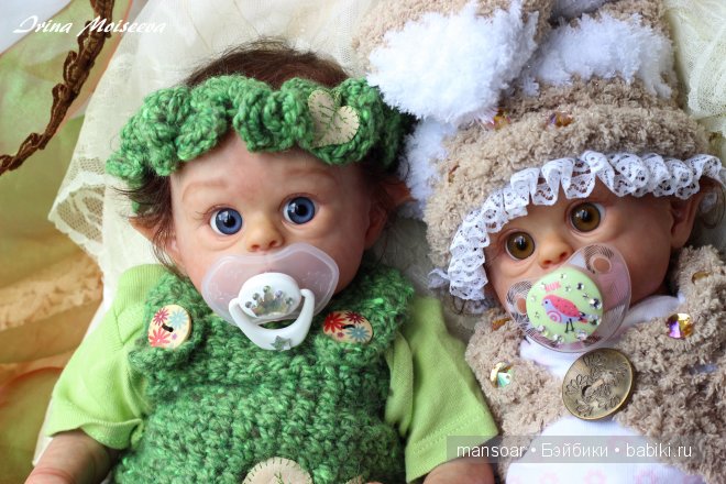 Эльфики реборн Митрошка и Матрёна