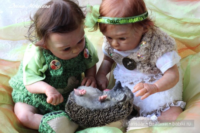 Эльфики реборн Митрошка и Матрёна