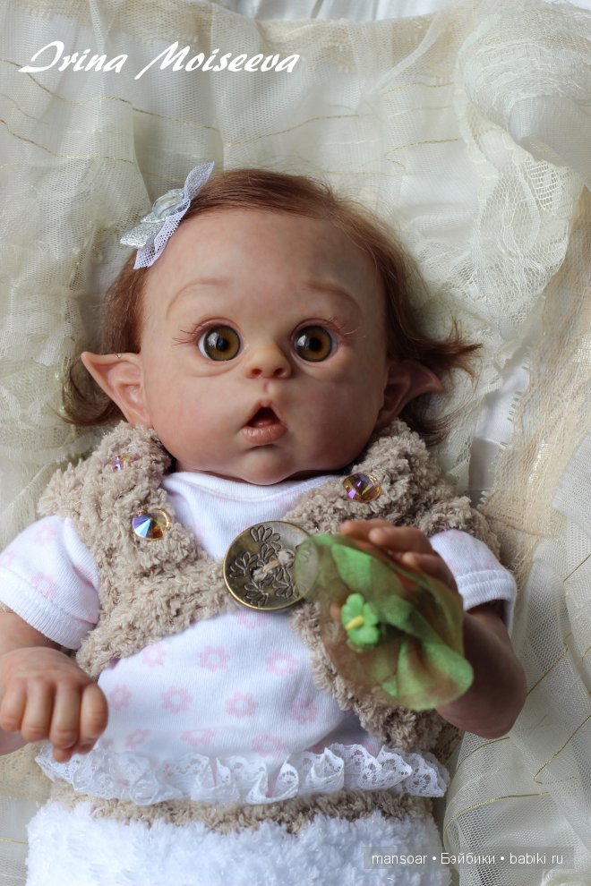 Эльфики реборн Митрошка и Матрёна