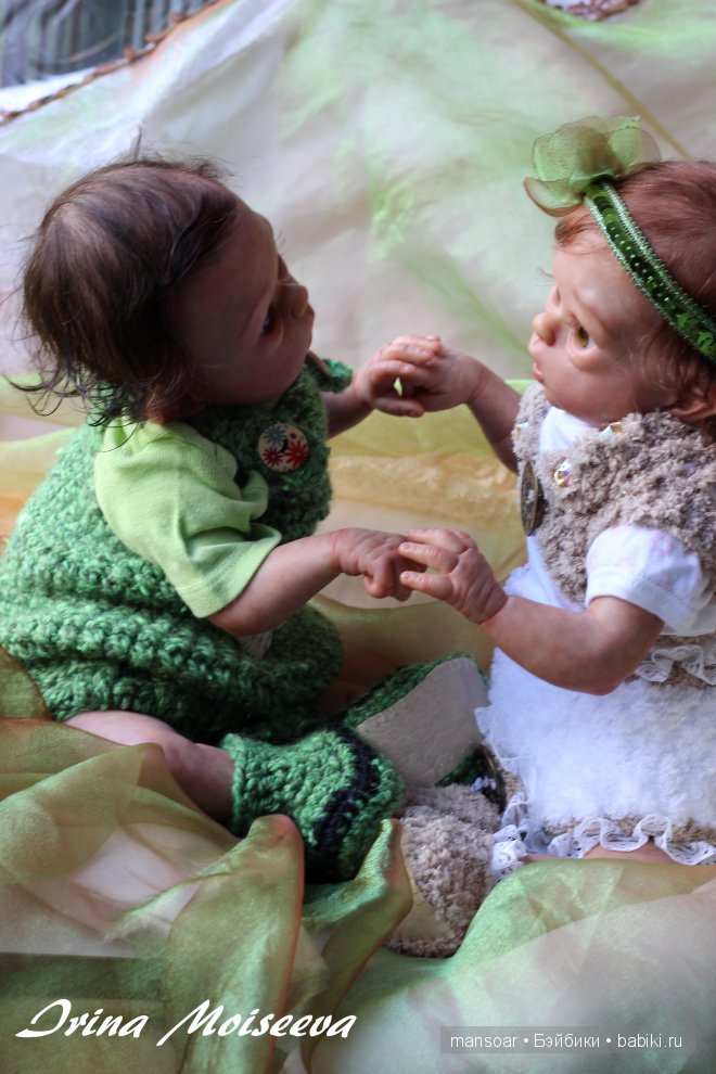 Эльфики реборн Митрошка и Матрёна