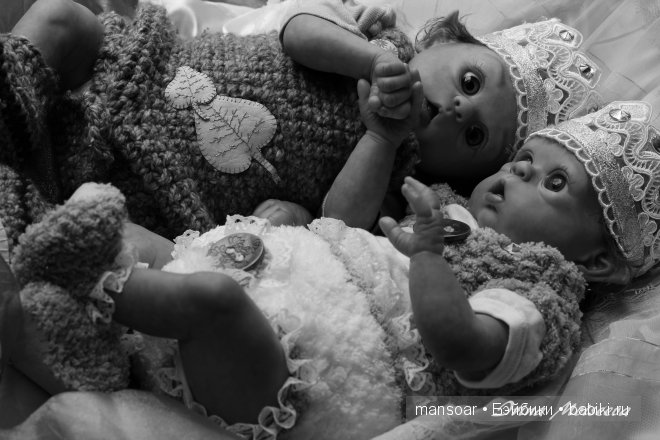 Эльфики реборн Митрошка и Матрёна