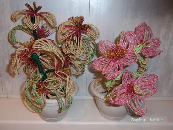 Деревья и цветы из бисера (фото 3)