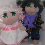 Троллик Кузя и его маленькая сестричка кудряшка Сью. Авторские игрушки Юлии Воздвиженской