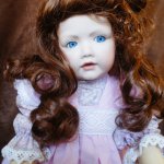 Жила-была Девочка или Вот такой розовый Цветочек реплика из фарфора Hilda by Kestner