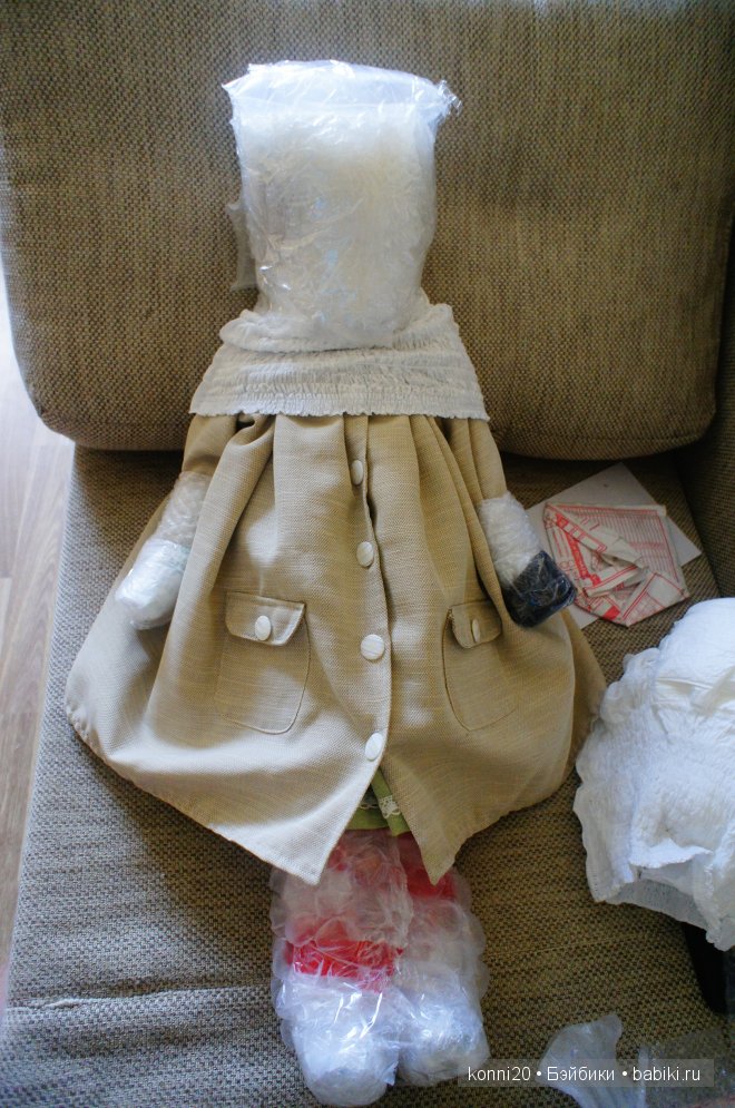 упаковка куклы к отправке