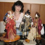 Авторские куклы и шедевры из Муранского стекла Елены Нечаевой (Россия, Краснодар)