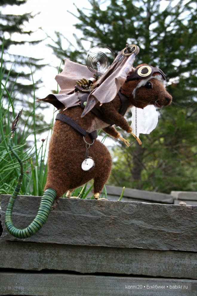 Настоящие зверьки? - НЕТ из войлока! - реальные малыши валянием от мастера Stevi T из Пенсильвании (фото 8)