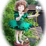 Авторские фарфоровые куколки из мастерской в Великобритании Мэнди или Рубин