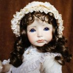 Любителям Кукол Дианы Эффнер - фарфоровая барышня "Лаура" ООАК от мастера Денис и Карол Ларсен (Айова, США)
