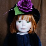 Авторская кукла из белоснежного фарфора "Олли" от мастера Бернита Бловис (США)