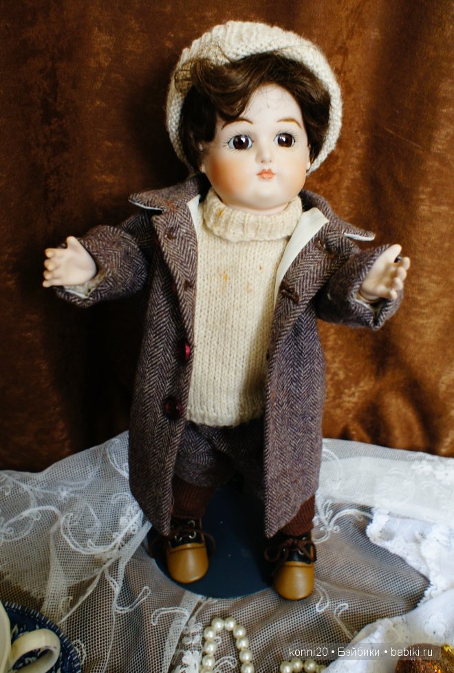 Коллекционная кукла Реплика Антикварной "Симон" от мастера Joy.Z - США (фото 7)