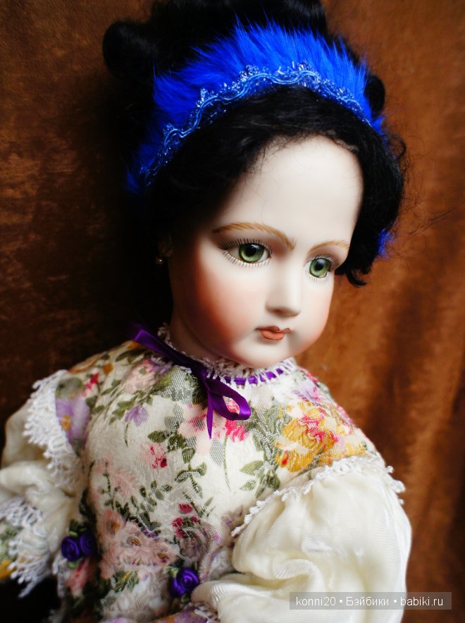 Очаровательная зеленоглазая "Жасмин" - Репликант Антикварной куклы из Канады