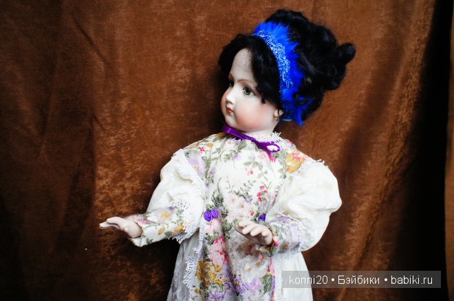 Очаровательная зеленоглазая "Жасмин" - Репликант Антикварной куклы из Канады