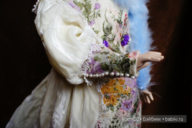 Очаровательная зеленоглазая "Жасмин" - Репликант Антикварной куклы из Канады (фото 6)