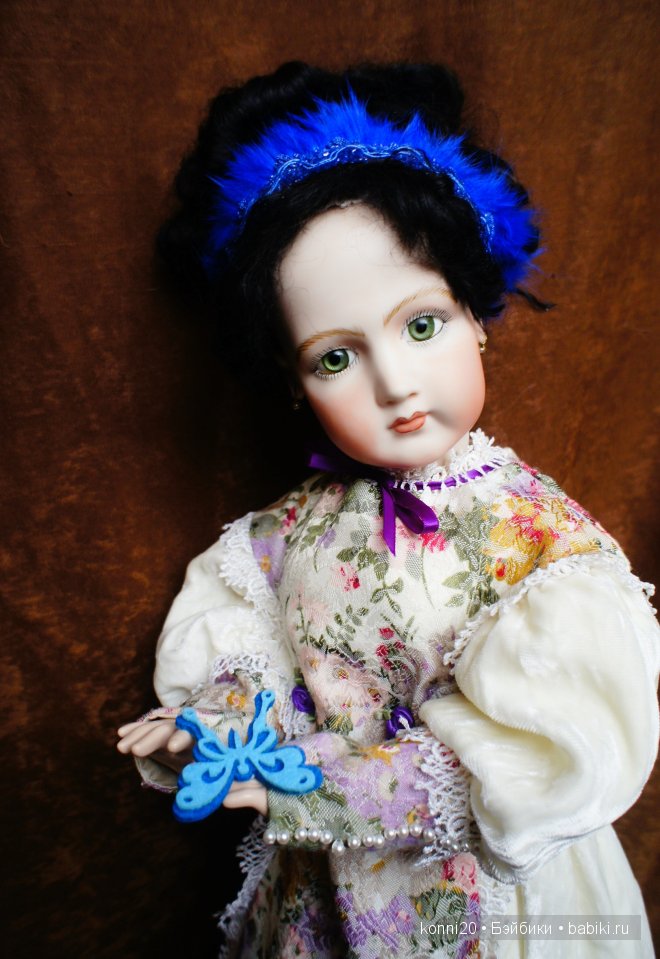 Очаровательная зеленоглазая "Жасмин" - Репликант Антикварной куклы из Канады