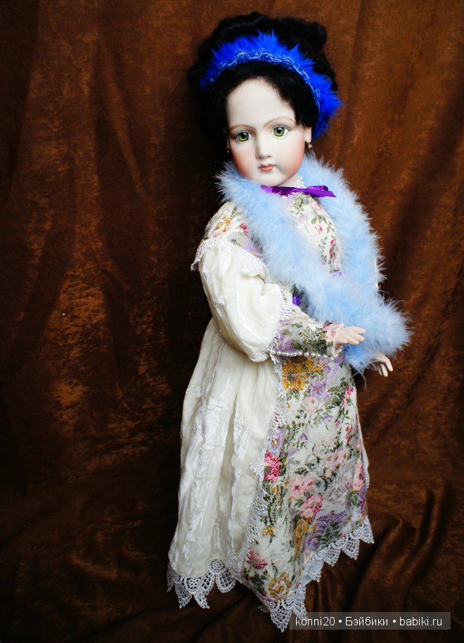 Очаровательная зеленоглазая "Жасмин" - Репликант Антикварной куклы из Канады (фото 8)