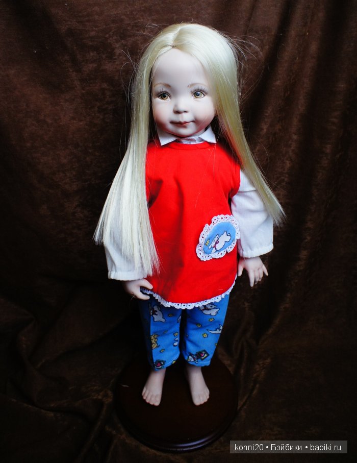 Фарфоровые куклы из Молда Dianna Effner - Рыжее Солнце и Белокурая Вишенка (фото 5)
