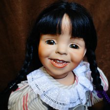 Фарфоровая кукла Миранда от автора Диана Эффнер  или " Я улыбаюсь каждому на радость..."