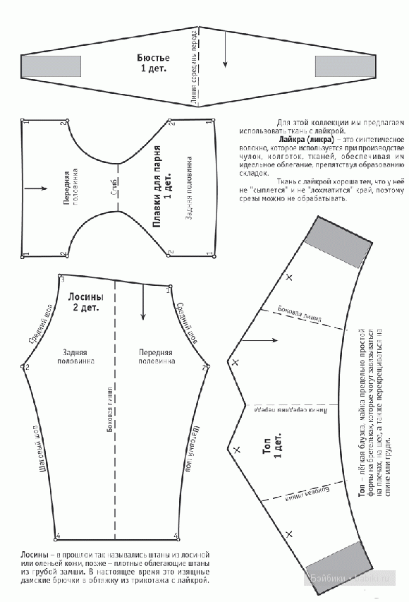 Схемы для одежды для кукол
