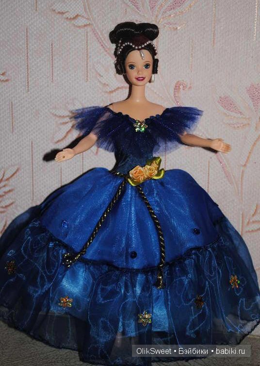 Синее платье эксклюзив