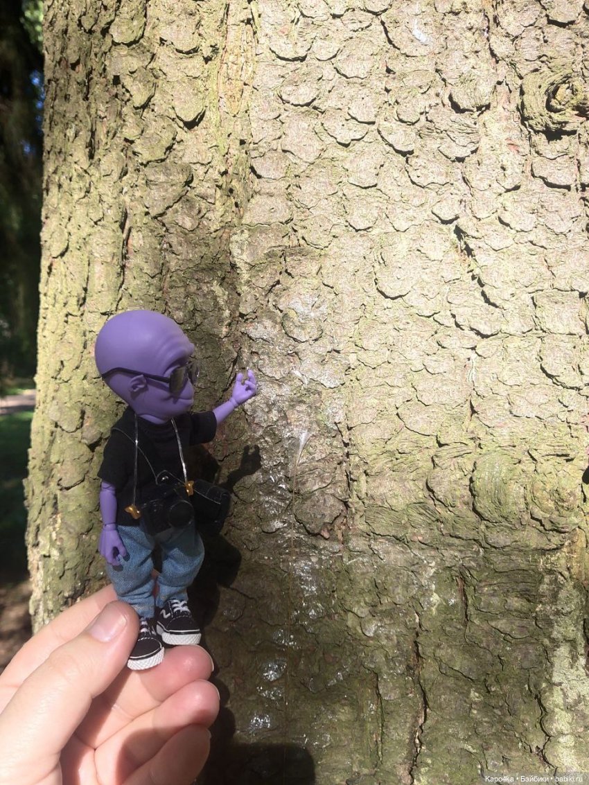 Инопланетянин в Гатчине — Домашние фото авторских кукол: личные коллекции