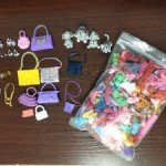 Большой лот обуви, украшений и аксессуаров для Барби