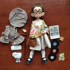 Шарнирная BJD бабушка 29 см