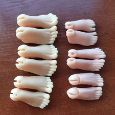 Печатные каблучные ступни для разных кукол