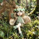 Шарнирная BJD бжд феечка-златовласка 8 см