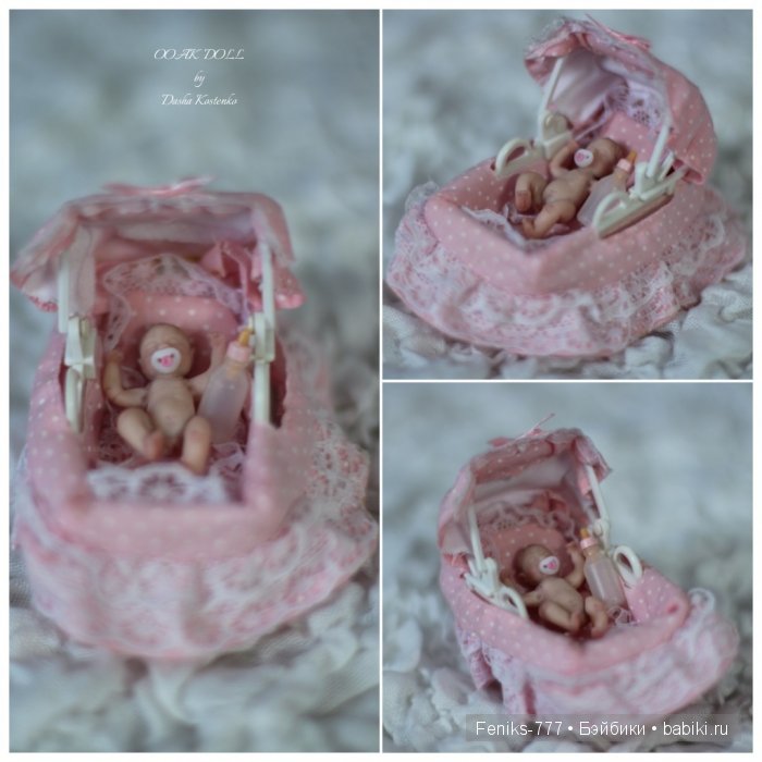 Проша, Гоша и Лизонька! ООАК мини куклы Даши Костенко (фото 10)