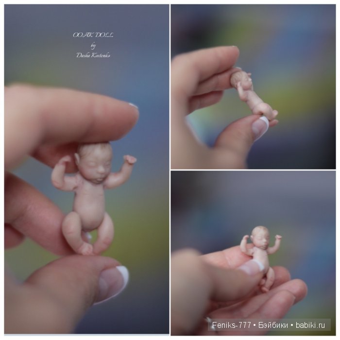 Проша, Гоша и Лизонька! ООАК мини куклы Даши Костенко (фото 2)