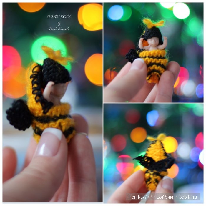 Проша, Гоша и Лизонька! ООАК мини куклы Даши Костенко (фото 9)