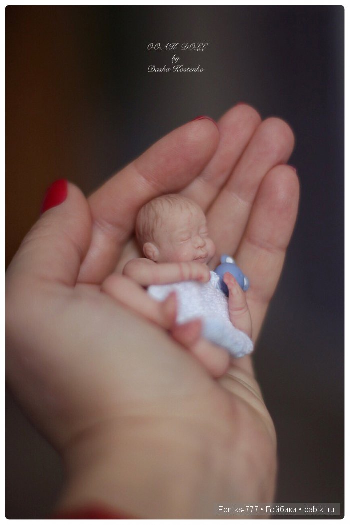 Безмятежные сны...ООАК мини куклы Даши Костенко
