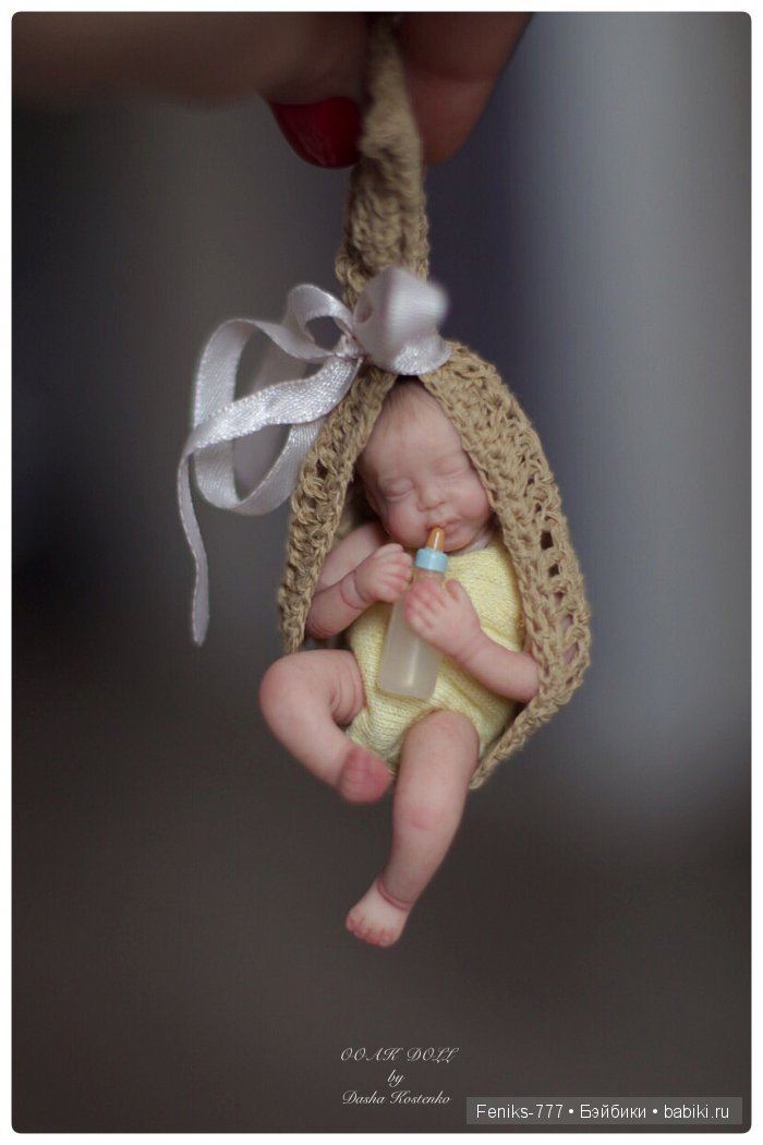 Безмятежные сны...ООАК мини куклы Даши Костенко (фото 4)