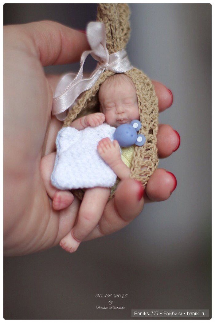 Безмятежные сны...ООАК мини куклы Даши Костенко (фото 7)