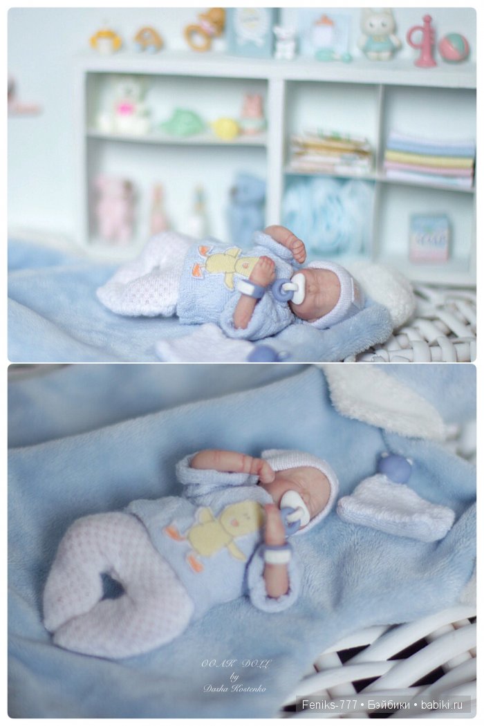 Безмятежные сны...ООАК мини куклы Даши Костенко