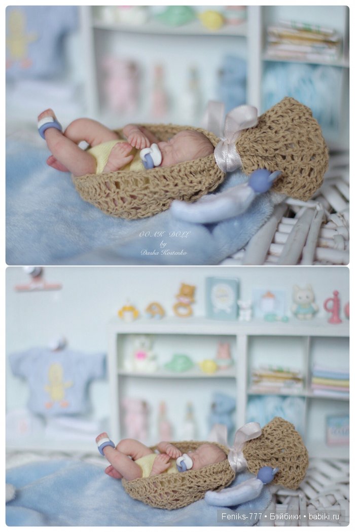 Безмятежные сны...ООАК мини куклы Даши Костенко