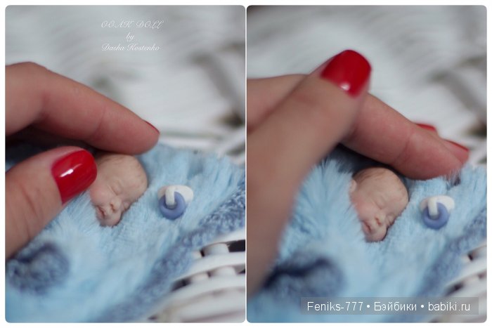 Безмятежные сны...ООАК мини куклы Даши Костенко