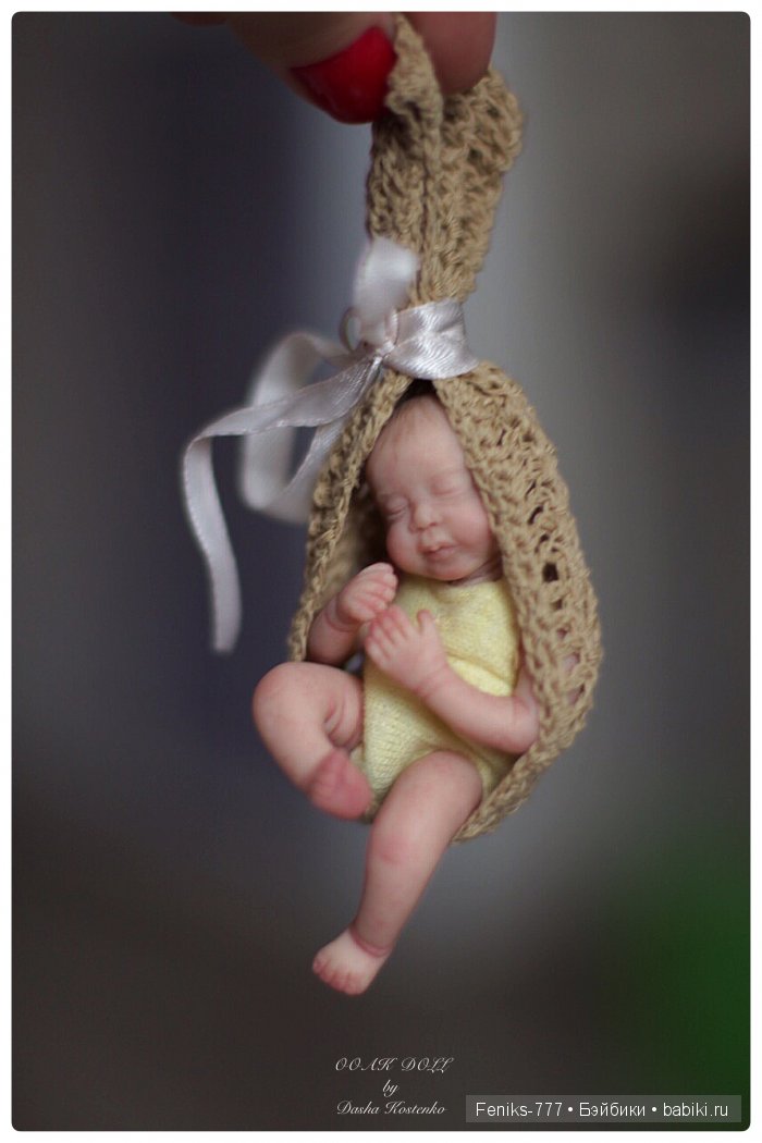 Безмятежные сны...ООАК мини куклы Даши Костенко (фото 3)